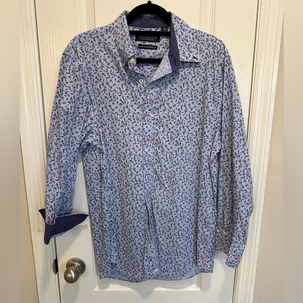 Nick Graham Long Sleeve Shirt 
Size 15.5 (32-33)